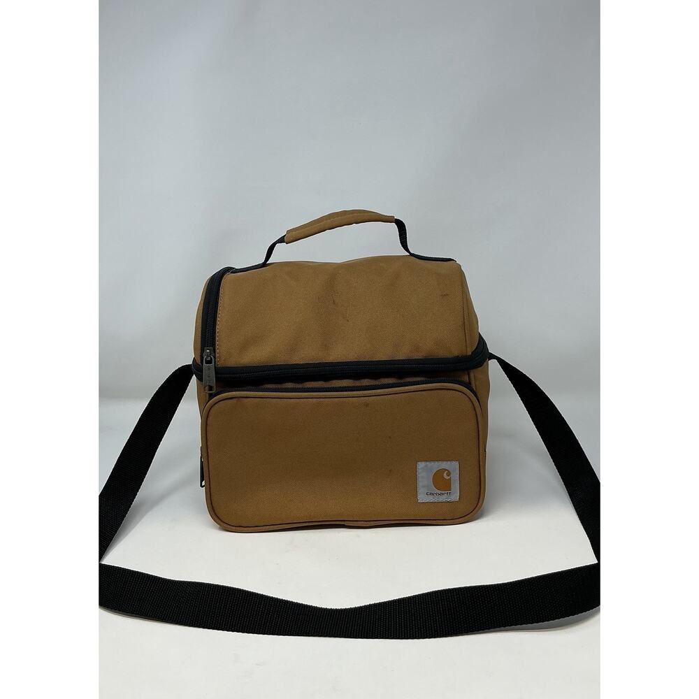 Carhartt Deluxe Dual Compartment Insulated Lunch Cooler Bag, Carhartt Brown READ